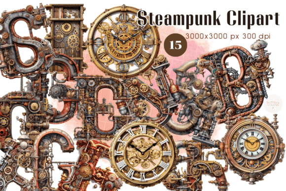 Download Victorian-Inspired Steampunk Clipart - Steampunk clipart Collection