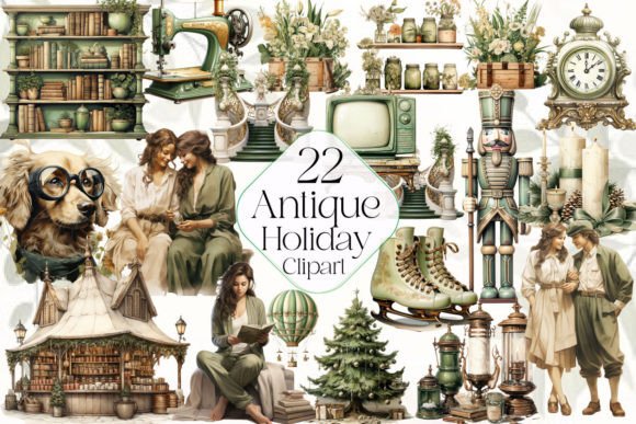 Download Antique Holiday Clipart - Antique holiday Collection